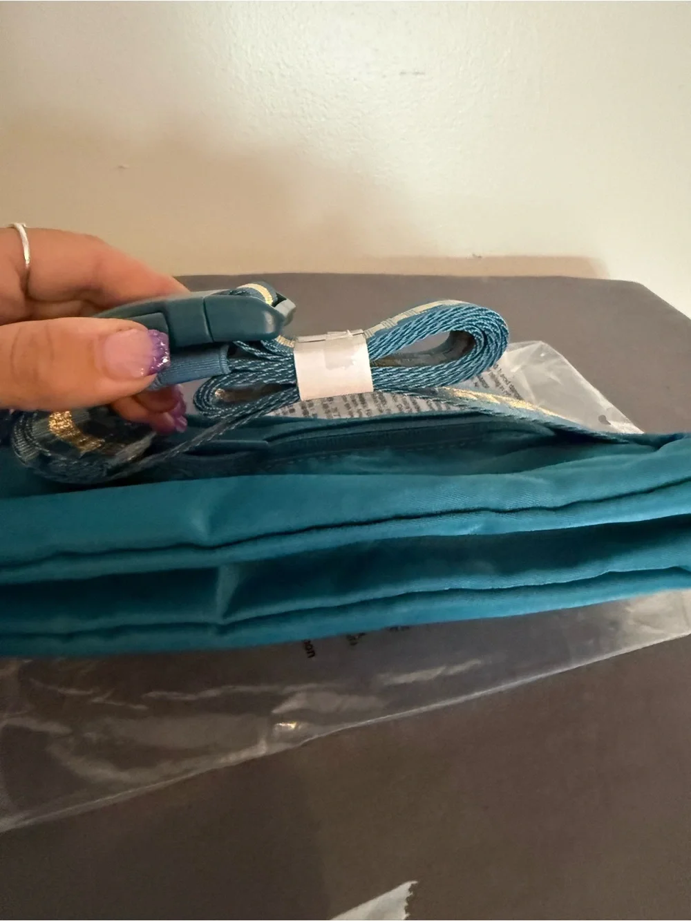 lululemon athletica Teal & Gold accented Everyday Belt Bag